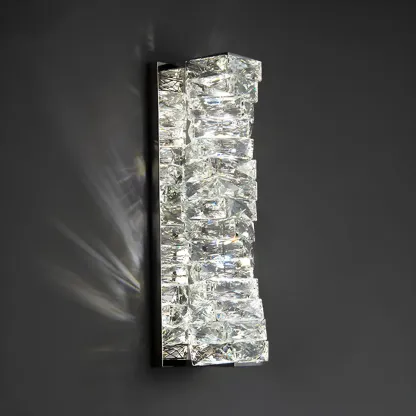 Luxurious Crystal Metal Vanity Light for Bathroom Decor Image - 6