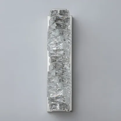 Luxurious Crystal Metal Vanity Light for Bathroom Decor Image - 11