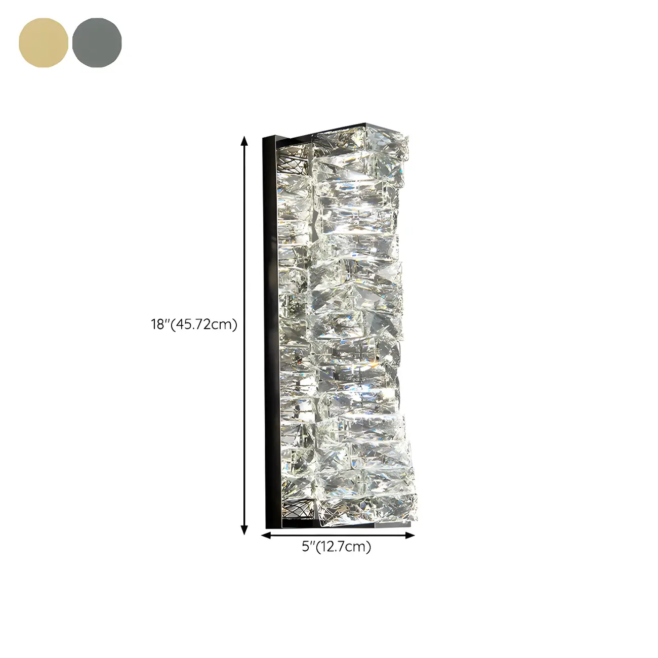 Luxurious Crystal Metal Vanity Light for Bathroom Decor Image - 14 | homeyfad