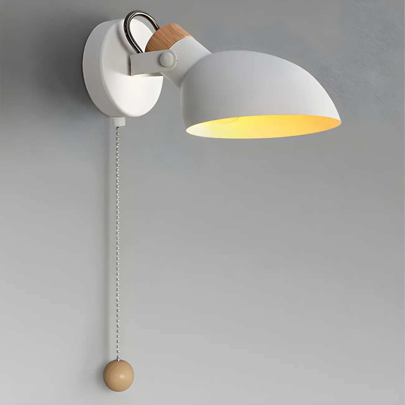 Minimalist Metal Adjustable Vanity Light with Pull Chain for Home Image - 1