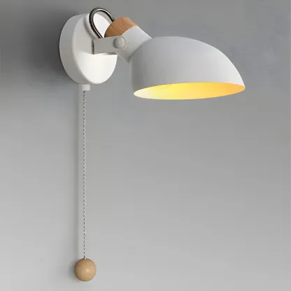 Minimalist Metal Adjustable Vanity Light with Pull Chain for Home Image - 1