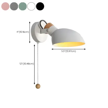 Minimalist Metal Adjustable Vanity Light with Pull Chain for Home #size