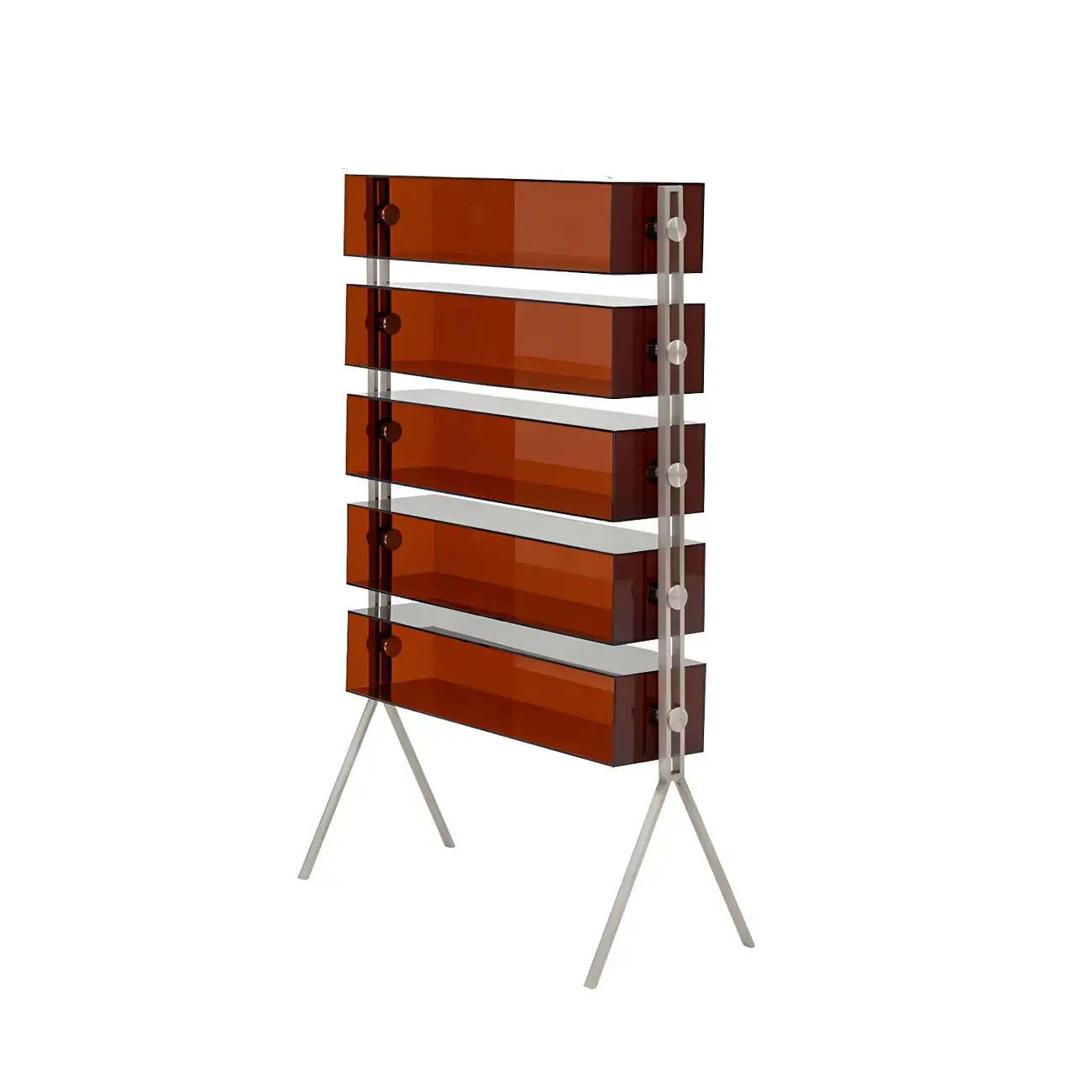 Tan Open Modern Acrylic Display Cabinet - HomeyFad