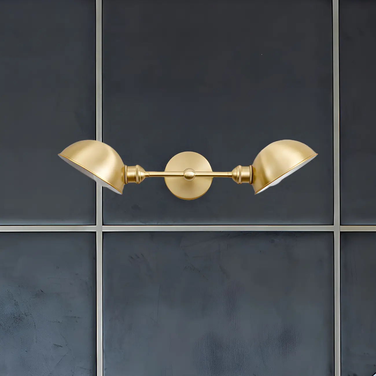 Traditional Dome Vanity Light Dual Bulbs for Bathroom Fixture Image - 4 | homeyfad