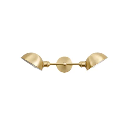 Traditional Dome Vanity Light Dual Bulbs for Bathroom Fixture Image - 5