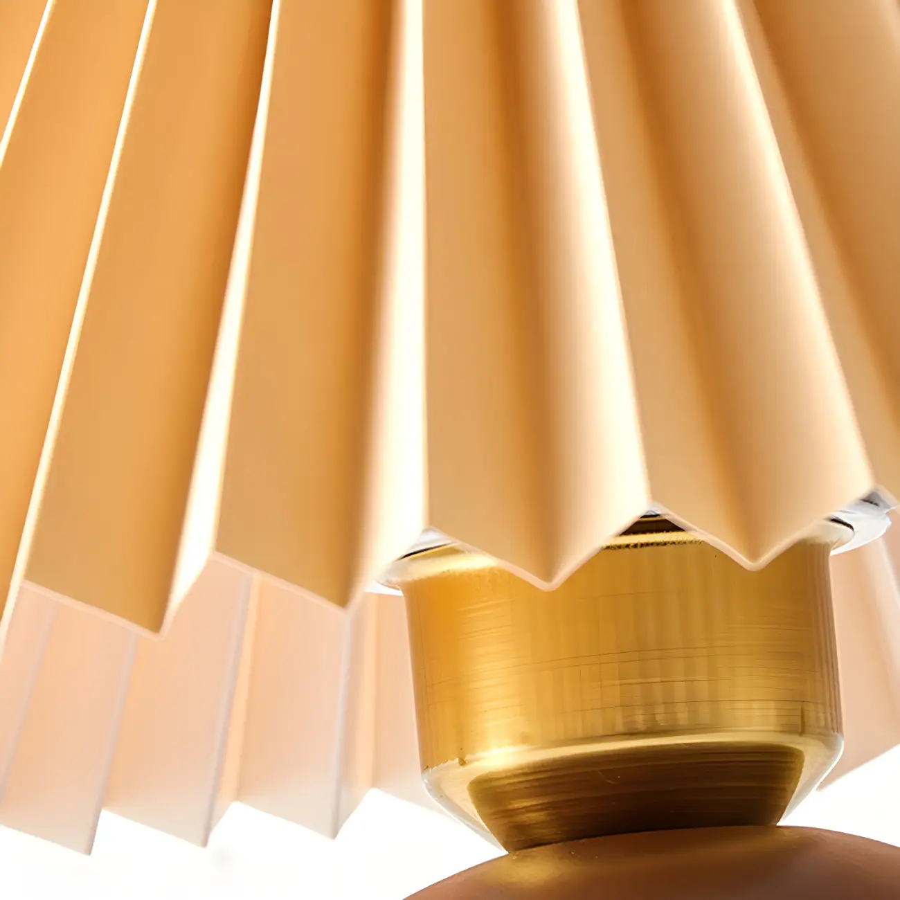 Small Global Wood Fabric Shade LED Table Lamp for Table Lamp Image - 4 | homeyfad