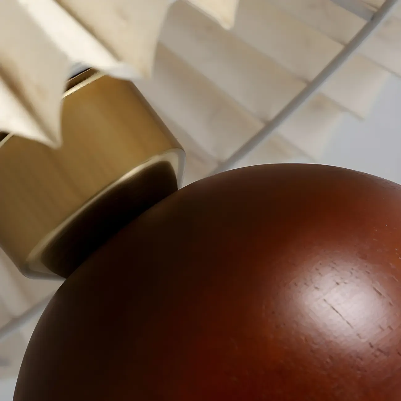 Small Global Wood Fabric Shade LED Table Lamp for Table Lamp Image - 8