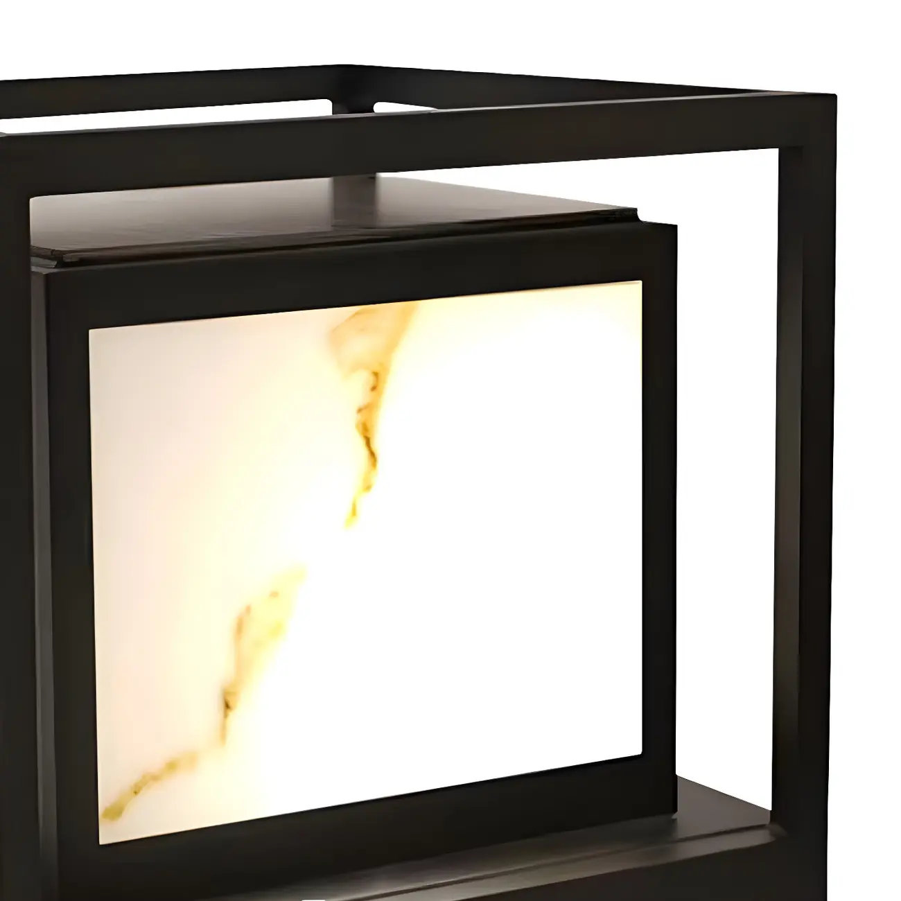 Elegant Solar Black Metal Cube Post Cap Light Image - 11 | homeyfad