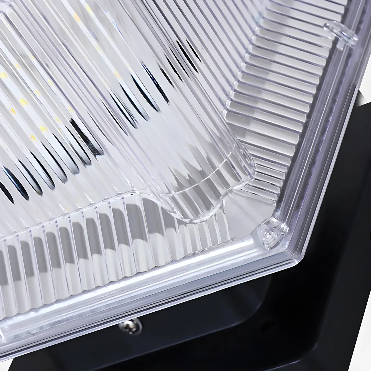 Modern Square Clear Solar Post Cap Light Image - 10