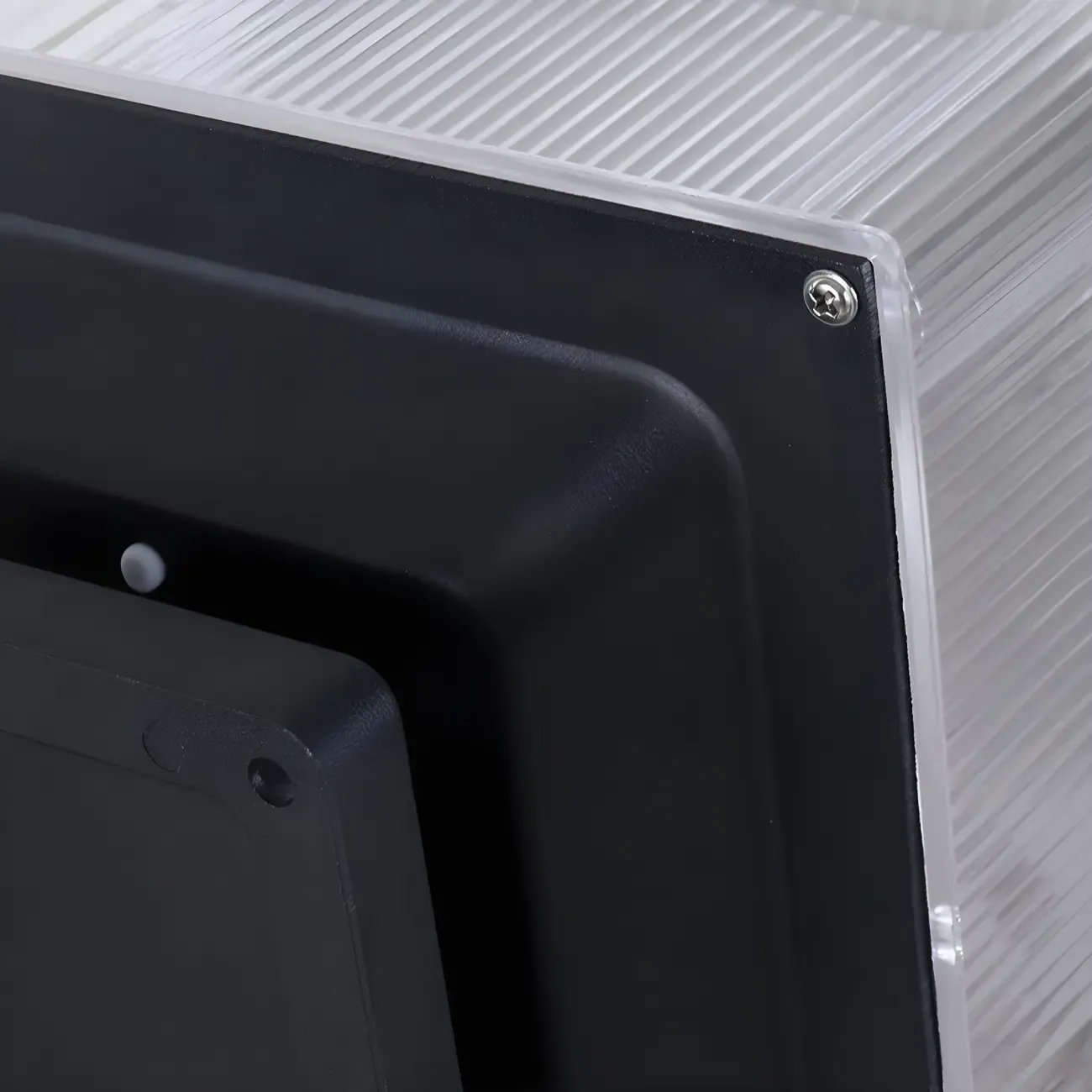 Modern Square Clear Solar Post Cap Light Image - 11