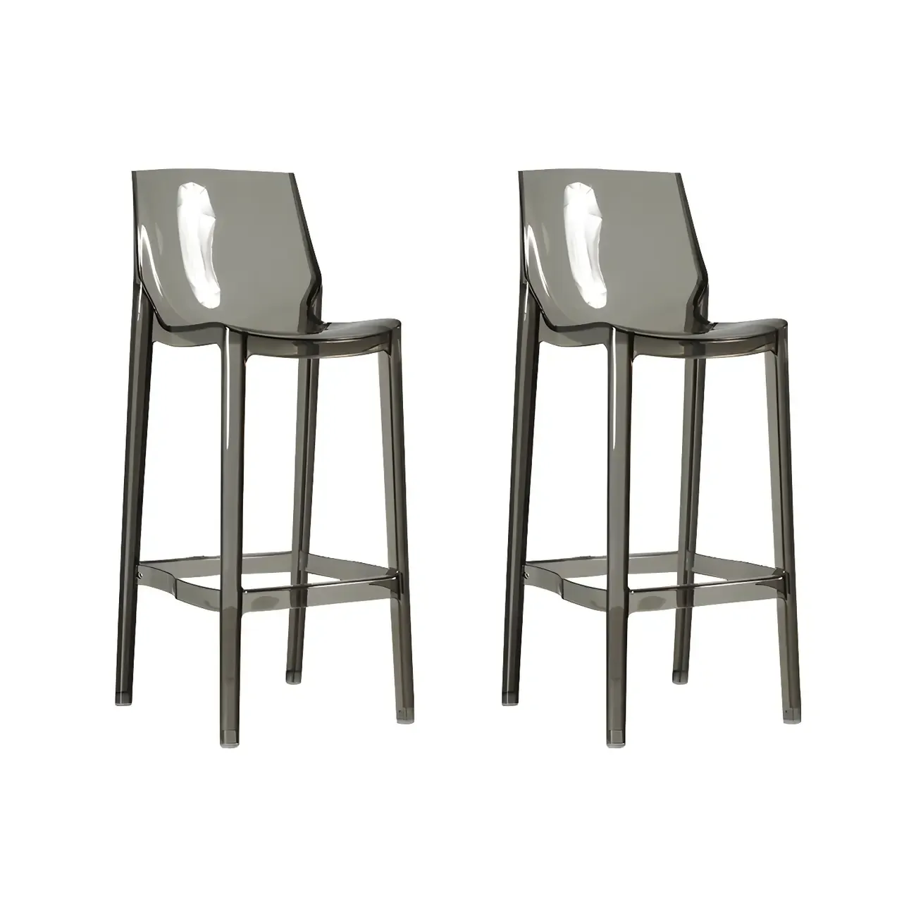 Modern Acrylic Vibrant Durable Colourful Sleek Bar Stool Image - 9