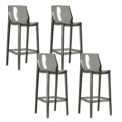 Modern Acrylic Vibrant Durable Colourful Sleek Bar Stool Image - 10