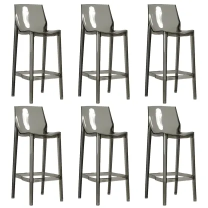 Modern Acrylic Vibrant Durable Colourful Sleek Bar Stool Image - 11