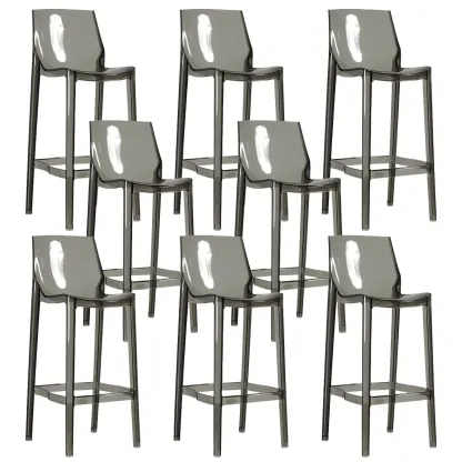 Modern Acrylic Vibrant Durable Colourful Sleek Bar Stool Image - 13