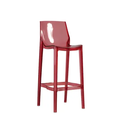 Modern Acrylic Vibrant Durable Colourful Sleek Bar Stool Image - 14