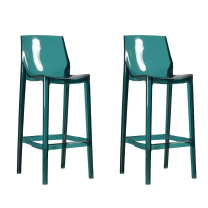 Modern Acrylic Vibrant Durable Colourful Sleek Bar Stool Image - 25