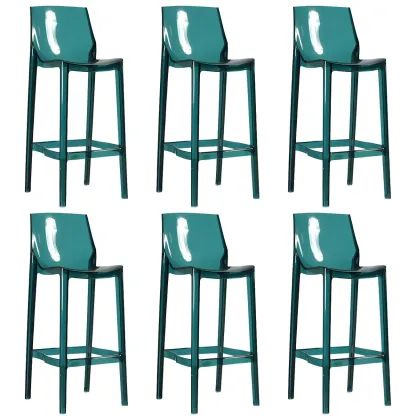 Modern Acrylic Vibrant Durable Colourful Sleek Bar Stool Image - 27