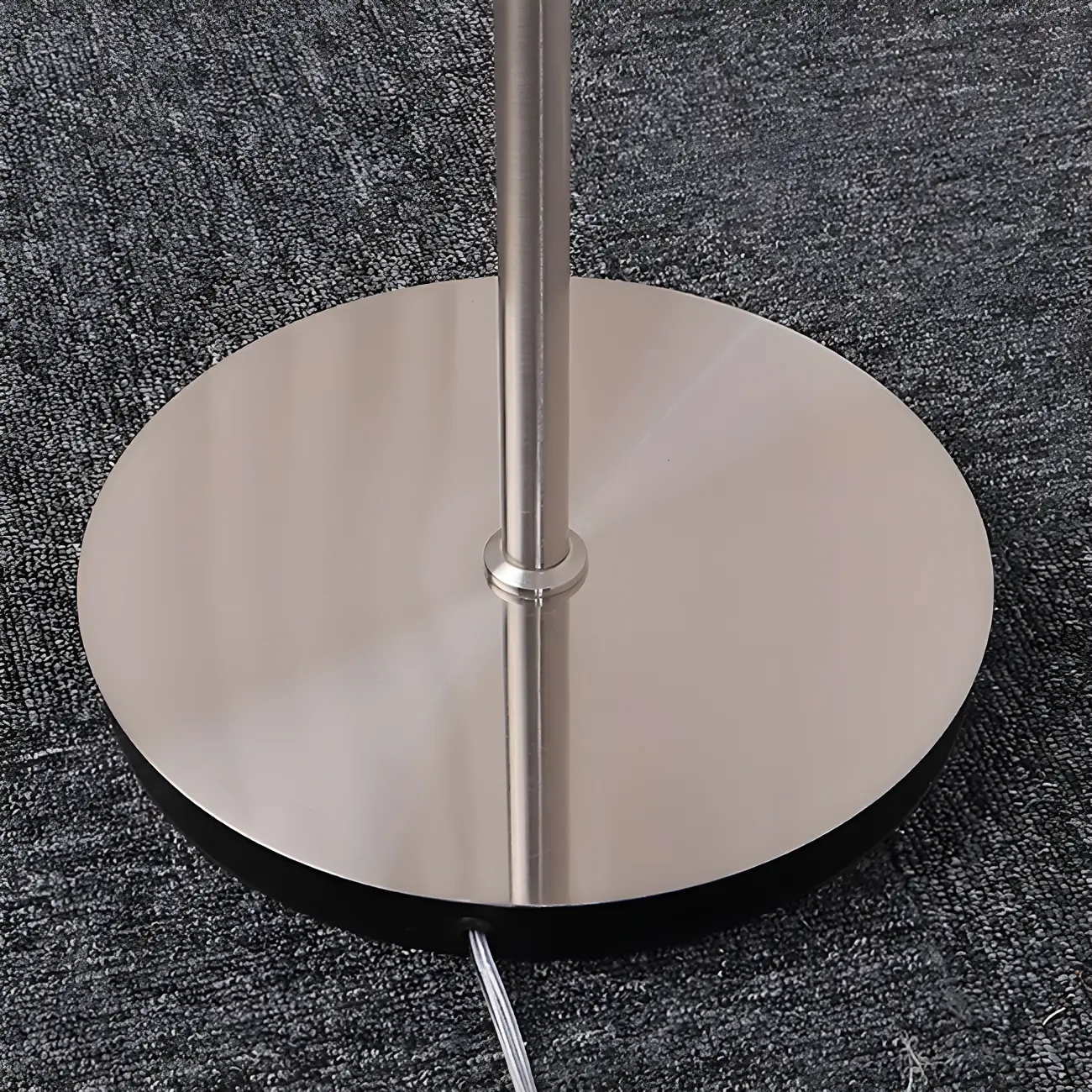 Contemporary Stand up Floor Lamp with Amber Orange Glass Dome | homeyfad