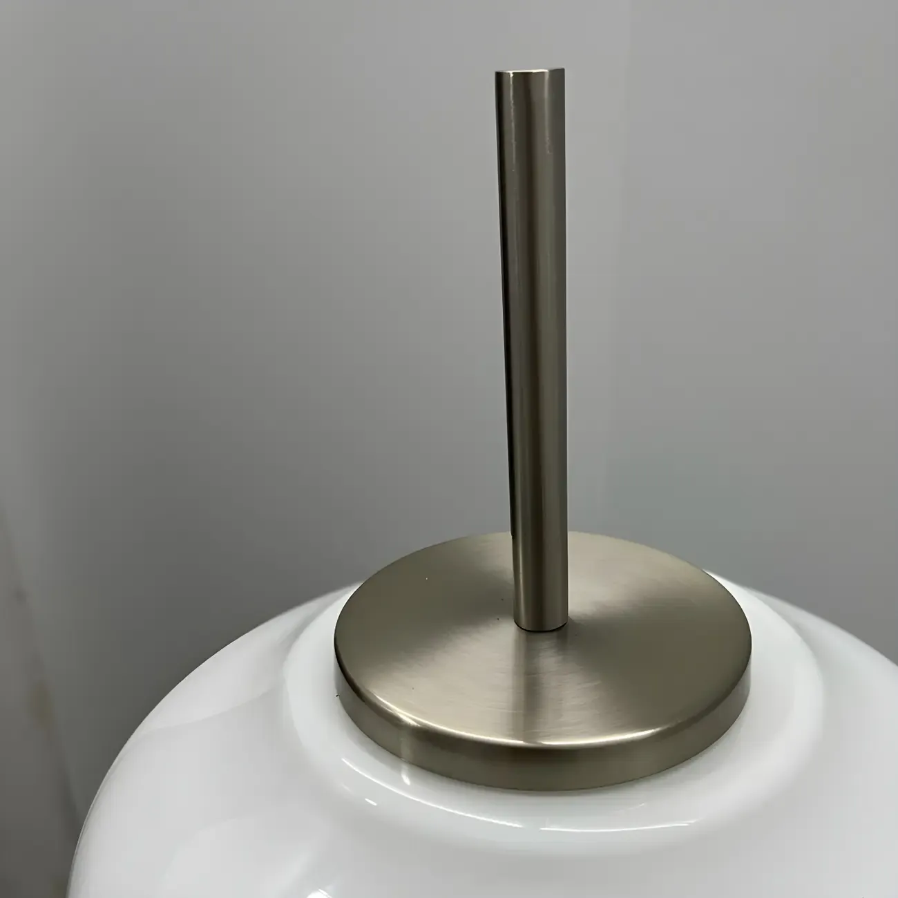 Standing White LED Glass Floor Lamp for Living Room Decor Image - 10