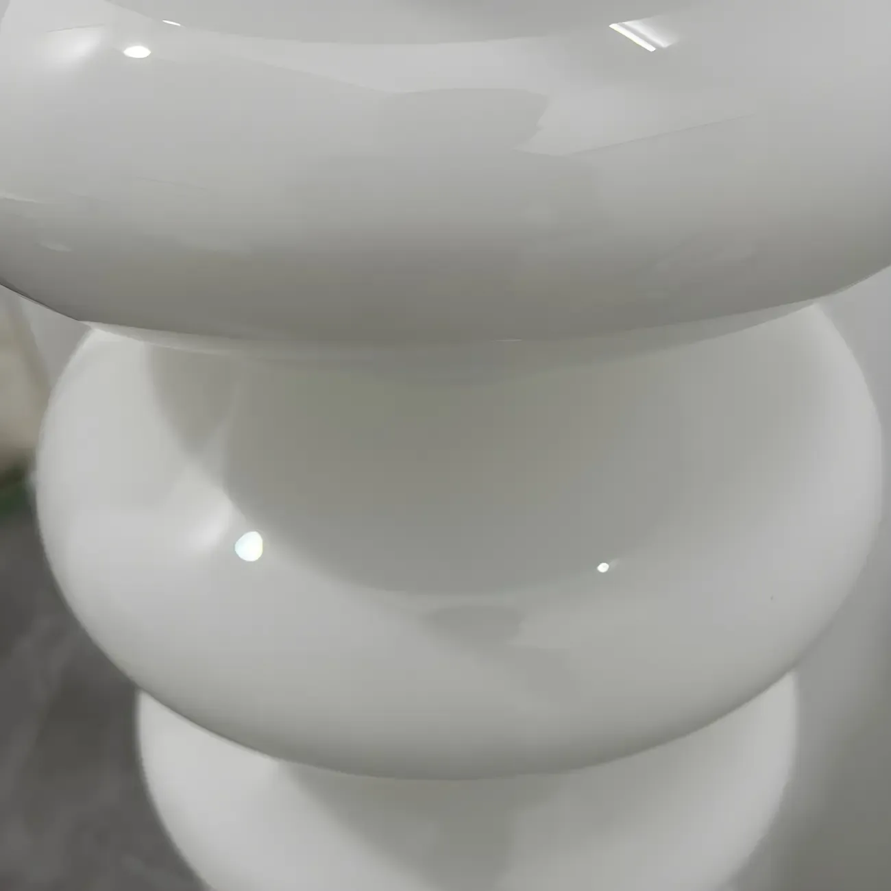 Standing White LED Glass Floor Lamp for Living Room Decor Image - 11