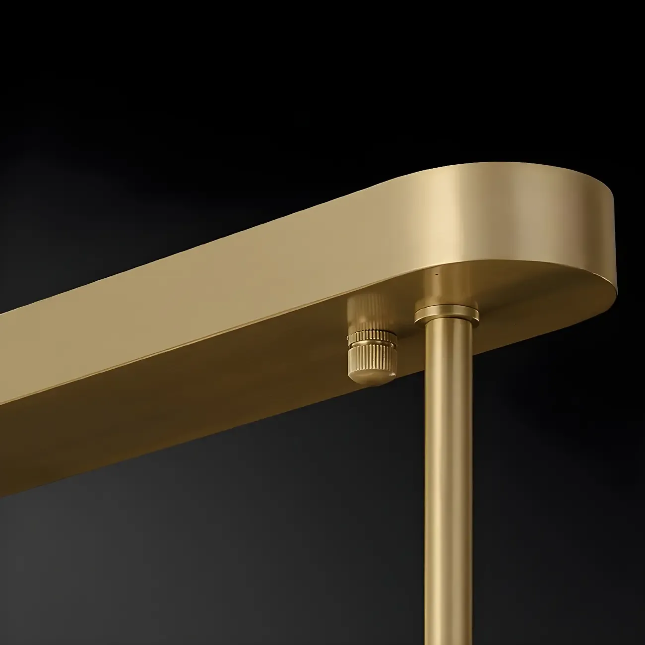 Sleek Modern Gold Rectangle LED Pendant Light Image - 10