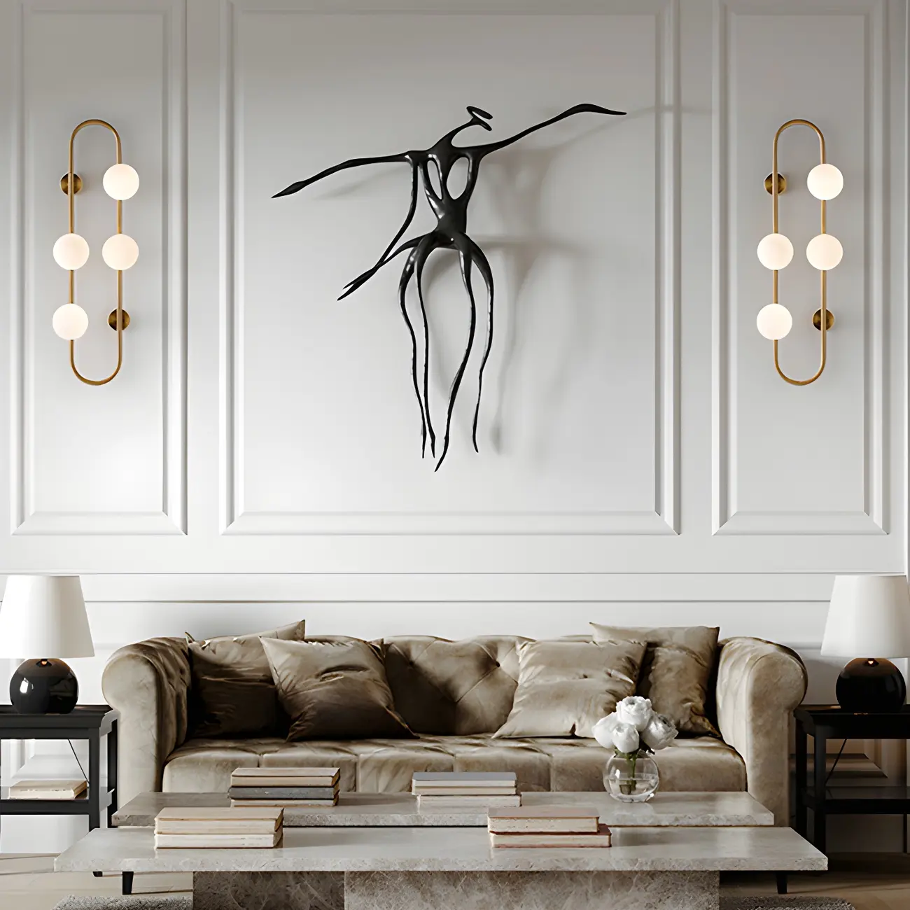 Elegant Oval Vanity Light Wall Mounted with Glass Shade for Home Image - 8 | homeyfad