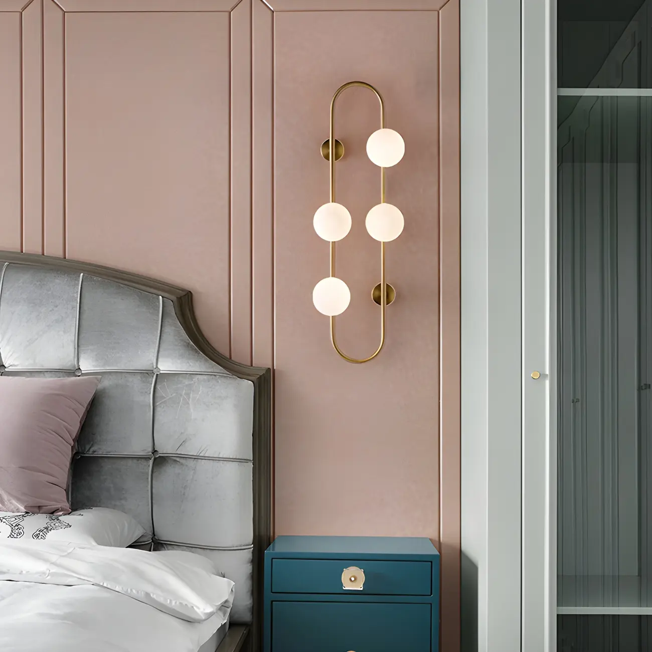 Elegant Oval Vanity Light Wall Mounted with Glass Shade for Home Image - 9 | homeyfad