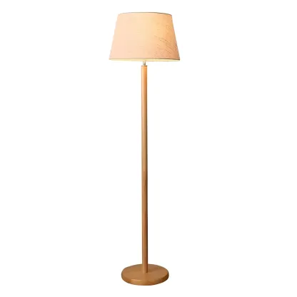 Modern Wooden Floor Lamp Minimalist Design for Living Room Image - 7