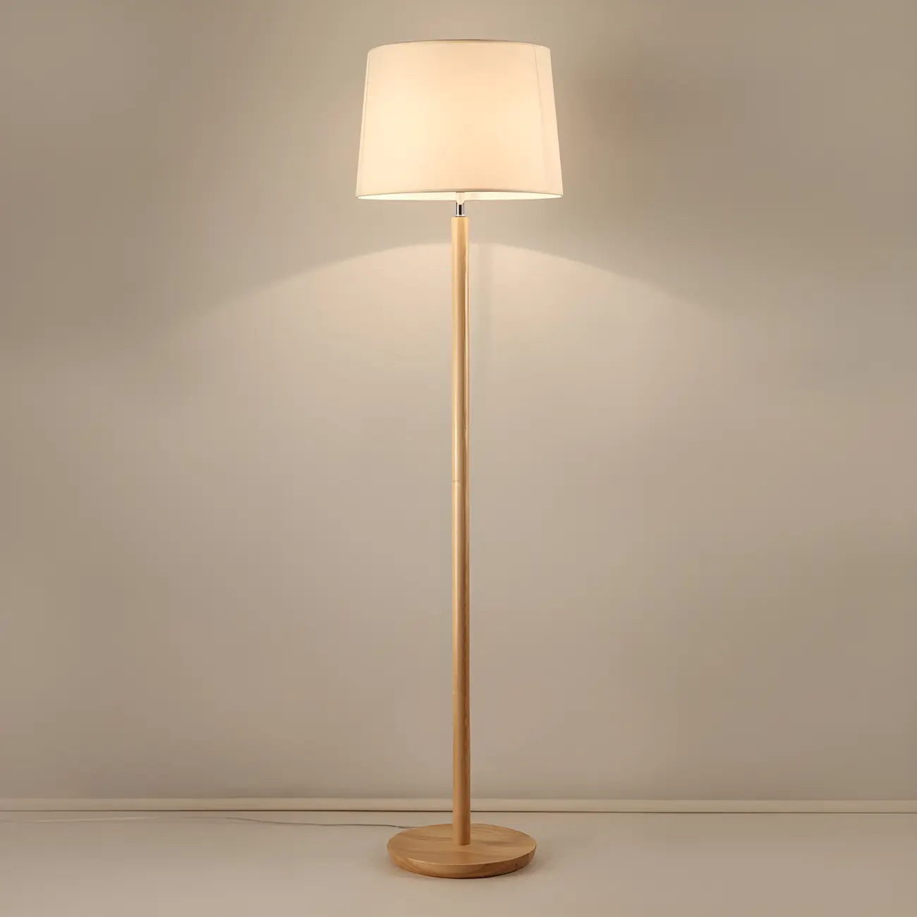 Modern Wooden Floor Lamp Minimalist Design for Living Room Image - 9 | homeyfad