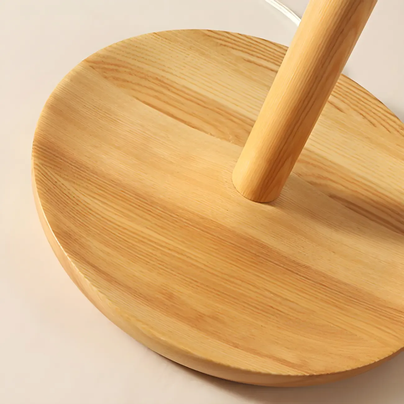 Modern Wooden Floor Lamp Minimalist Design for Living Room Image - 12