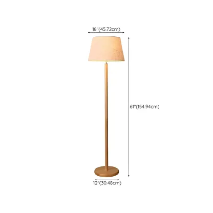 Modern Wooden Floor Lamp Minimalist Design for Living Room #size