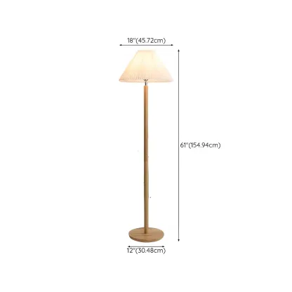 Modern Wooden Floor Lamp Minimalist Design for Living Room Image - 14