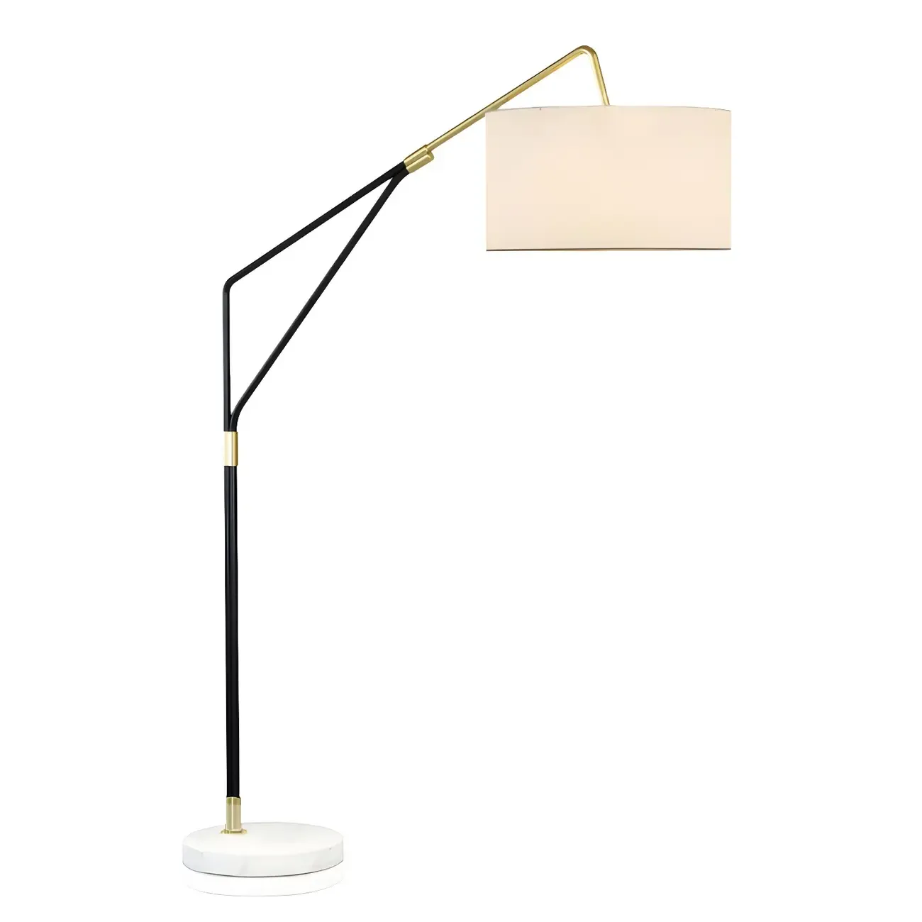 Modern Adjustable Modern White Recline LED Floor Lamp Image - 6