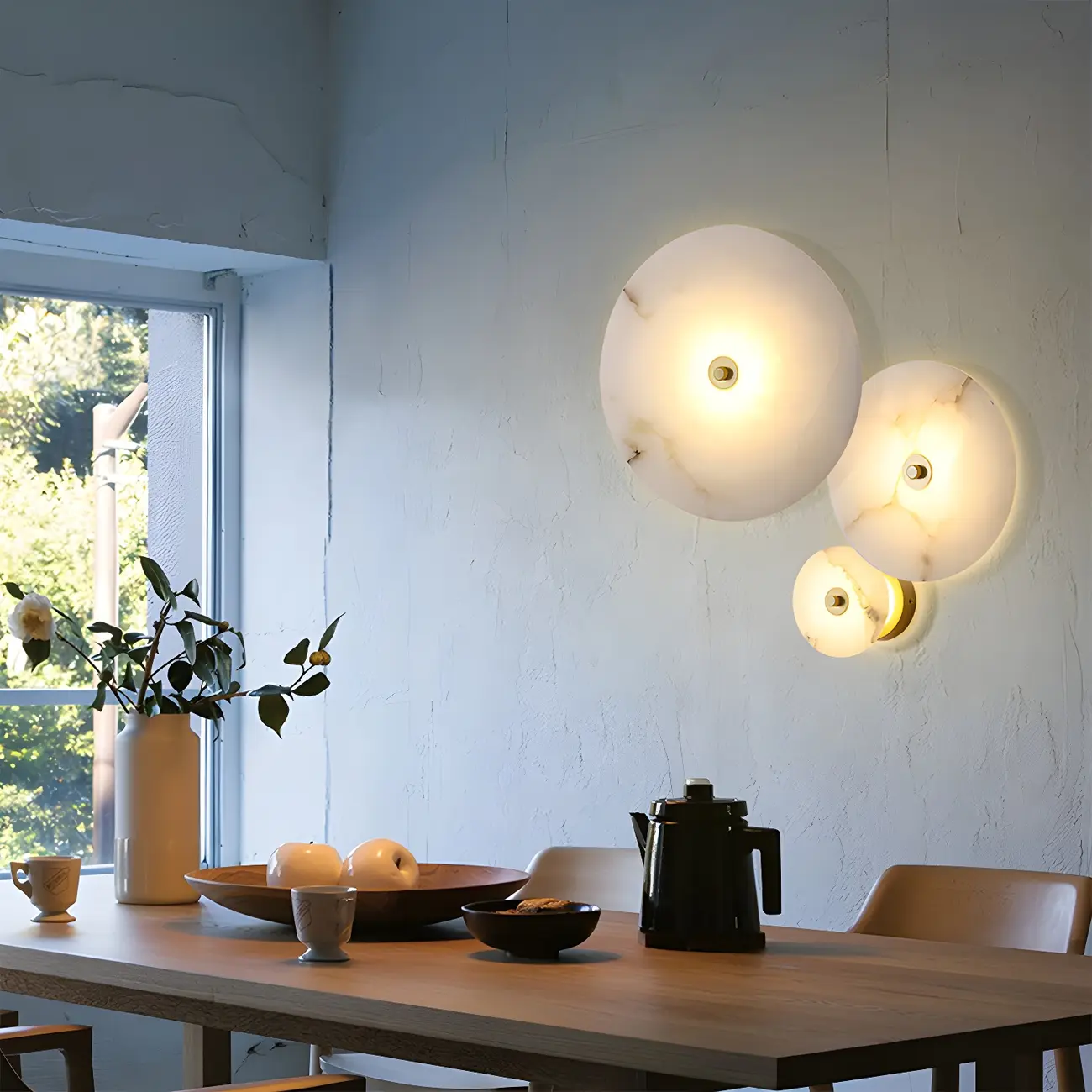 Modern Stone Acrylic LED Wall Sconce with Ambient Lighting Image - 2 | homeyfad