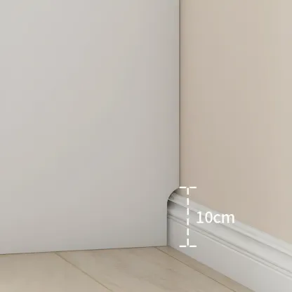 Minimalist White Wooden Dresser with Soft-Close Drawers Image - 9
