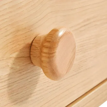 Childroom Solid Wood  2-Tier Small Nightstand with Legs Image - 8