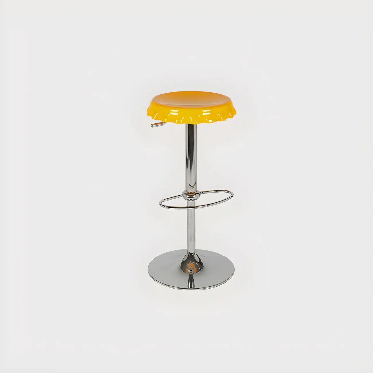 Durable Plastic Swivel Bar Stools with Adjustable Height for Kitchen Image - 5