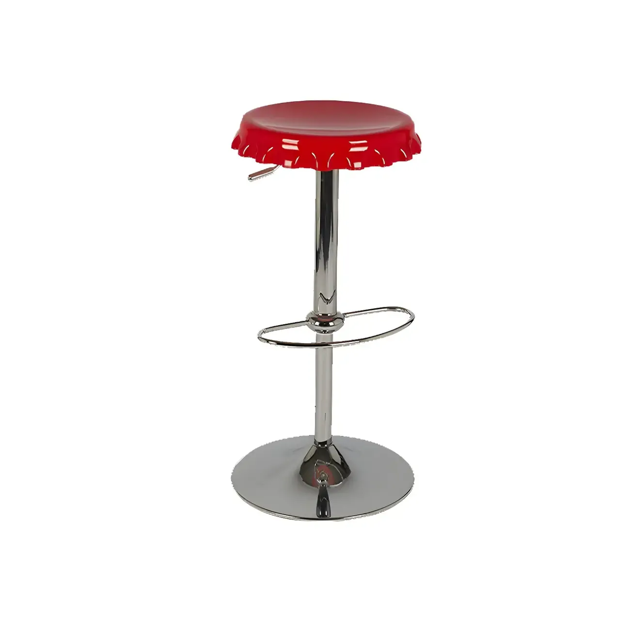 Durable Plastic Swivel Bar Stools with Adjustable Height for Kitchen Image - 11