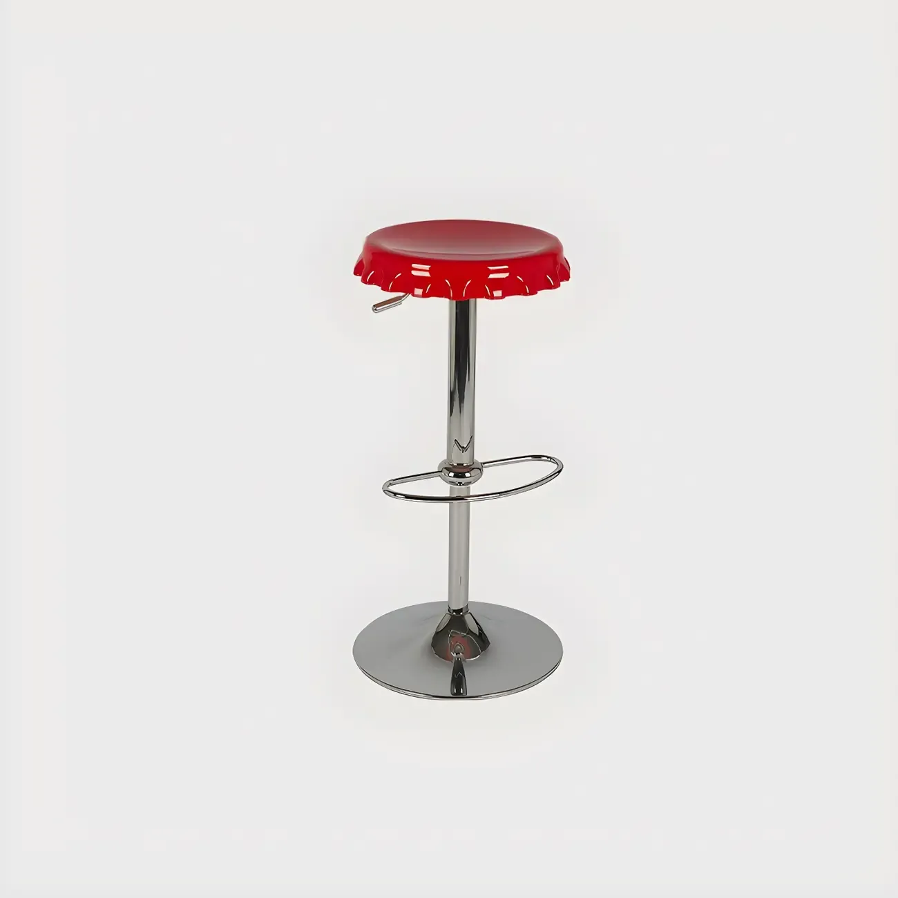 Durable Plastic Swivel Bar Stools with Adjustable Height for Kitchen Image - 13