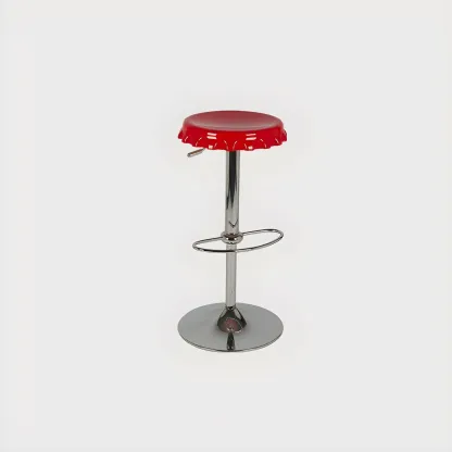 Durable Plastic Swivel Bar Stools with Adjustable Height for Kitchen Image - 13