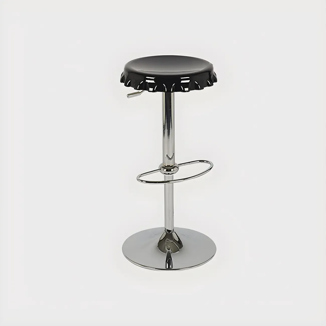 Durable Plastic Swivel Bar Stools with Adjustable Height for Kitchen Image - 21