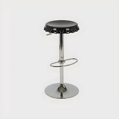 Durable Plastic Swivel Bar Stools with Adjustable Height for Kitchen Image - 21