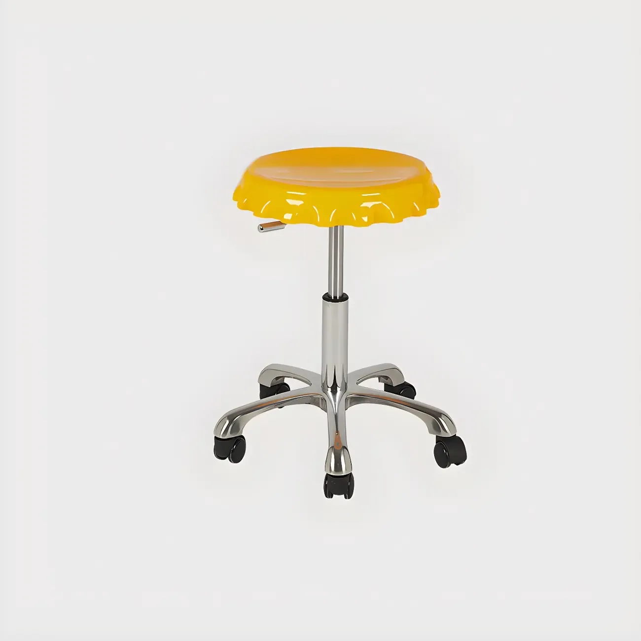 Durable Plastic Swivel Bar Stools with Adjustable Height for Kitchen Image - 26