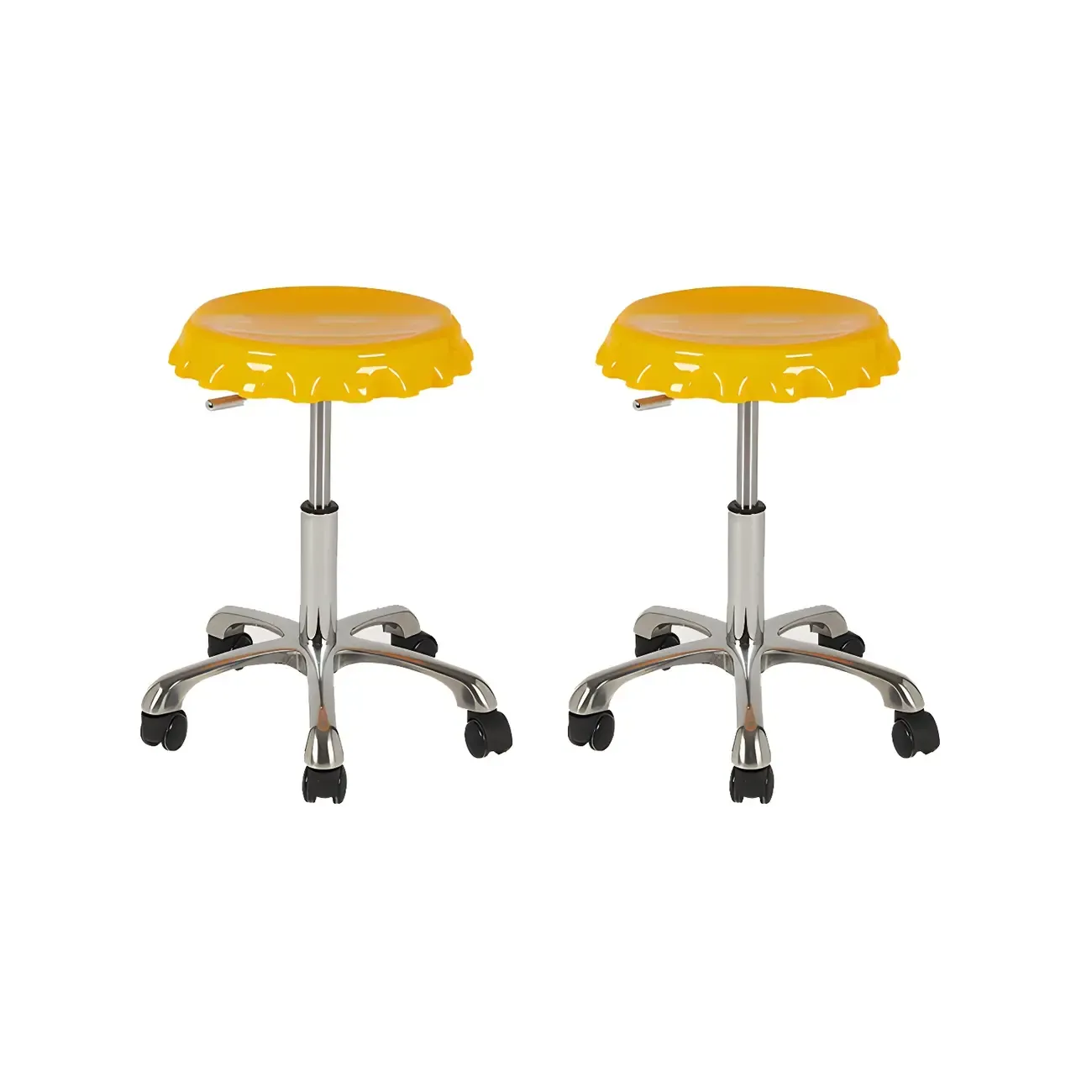 Durable Plastic Swivel Bar Stools with Adjustable Height for Kitchen Image - 27