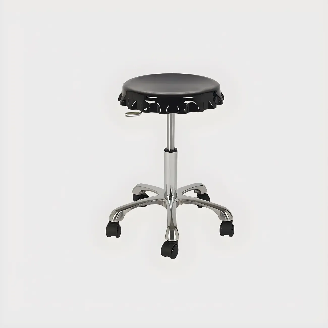 Durable Plastic Swivel Bar Stools with Adjustable Height for Kitchen Image - 36