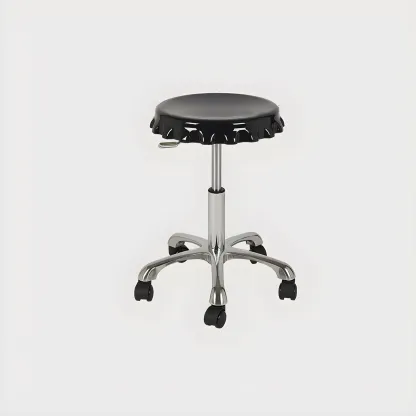 Durable Plastic Swivel Bar Stools with Adjustable Height for Kitchen Image - 36