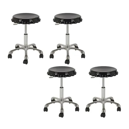 Durable Plastic Swivel Bar Stools with Adjustable Height for Kitchen Image - 38