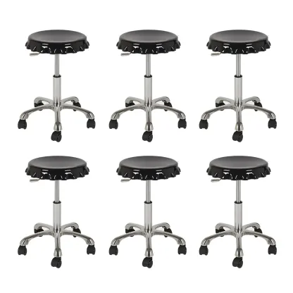 Durable Plastic Swivel Bar Stools with Adjustable Height for Kitchen Image - 39