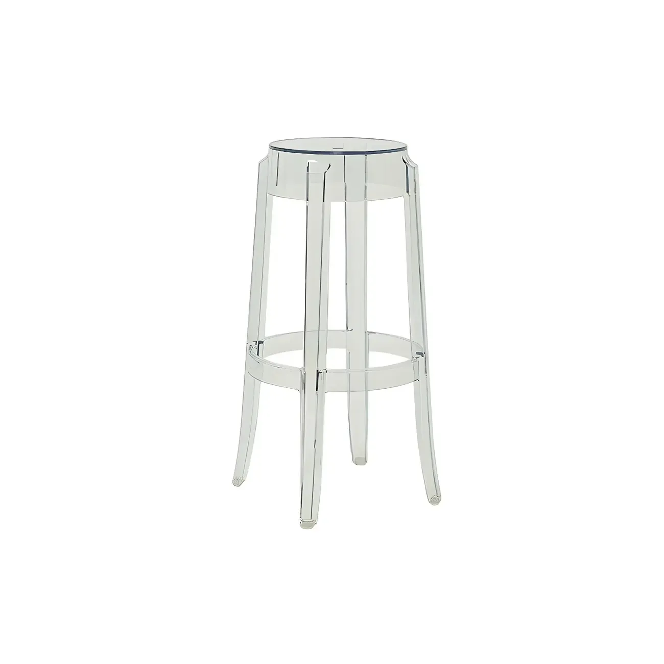 Modern Transparent Acrylic Stylish Elegant Square Bar Stool Image - 15