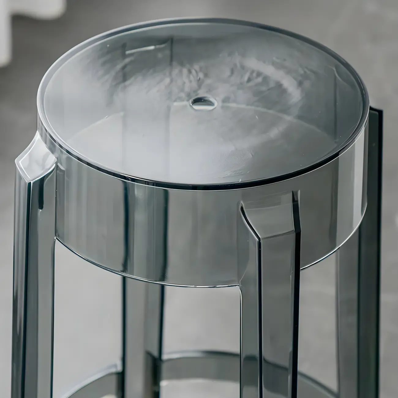 Modern Transparent Acrylic Stylish Elegant Square Bar Stool Image - 7